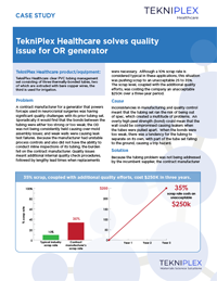 Tekni-Plex Medical solves quality issue for OR generator